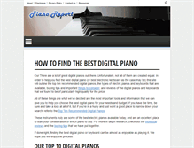 Tablet Screenshot of pianoreport.com